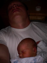 Father and Daughter sleeping